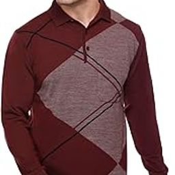 Men Collared Buttoned Neck Full Sleeve Daffodil Woolen Winter Wear Sweater-image-82