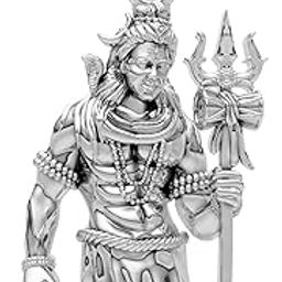 Lord Shiva Pendant for Men & Boys | Silver Plating Shiva Blessing Locket For Good Health & Wealth-image-79