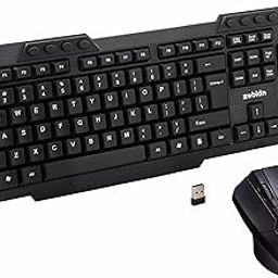 ZEBION G2400 Wireless Keyboard Mouse Combo with Nano Receiver, Tested with Over 1 Billion keystrokes and clicks,Durable Body, Multimedia Keyboard, Adjustable DPI, 1 Year Warranty, Black Color-18