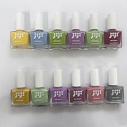 Set of 12 Nail Polish | Formula from USA | Non-toxic 18 Free | Vegan | Cruelty Free | Quick Drying | Chip Resistant | High Shine | Long-lasting |Pastel Passion 120ml-6