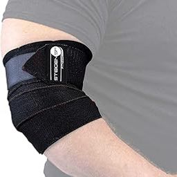 STEIGEN FITNESS-SF Elbow Wraps for Weightlifting, Elbow Support For Gym, Elbow Straps for Weight Lifting-image-76