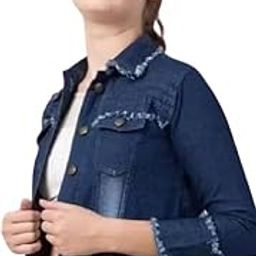 Women's Classic Denim Jacket – Stylish Button-Down Jean Jacket with Pockets | Casual Slim Fit Outerwear for All Seasons_-image-82