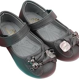 18 To 24 Months Synthetic Leather Ballerinas/Belly Sandal/Booties for Girls (Grey)-BT4860-image-56