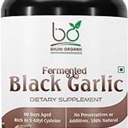 Bhumi Organic Aged Black Garlic Capsules (60 Veg Caps) | 500mg Antioxidant-Rich Supplement | Supports Heart Health & Immunity | Non-GMO & Vegan-21