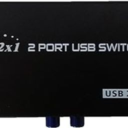 LipiWorld® 2 Port USB Switch Box USB 2.0/ Hub for Printer Scanner Keyboard and Other USB Supported Devices-Black(2 Port USB Switch)-5