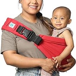 SoulSlings Imbu Buckle Hip Sling Baby Carrier - 100% Cotton - Ruby | Baby Toddler Carrier | Lightweight Sling Baby Carrier for Babies & Toddlers | Adjustable for 6 - 30 Months (Upto 20kg)-33