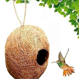 LIVEONCE Apple Bird nest Purely Handmadelove Birds/Sparrow/Small Birds,Material Type -Coir,Color -Brown, Size (H 13 cm,Diameter 15 cm), Pack of 1-image-64
