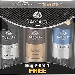Yardley London Gentleman Classic Deo with Gold Body Spray and Elegance Deo for Men, 150ml (Pack of 3)-16