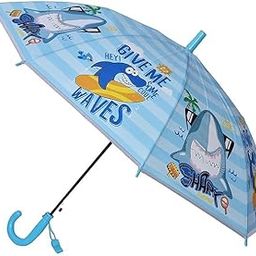 ™ 3D Shark 8-Panel Umbrella with Whistle, Shark Fish Umbrella for Kids/Marine Theme Chaata/Animal Chaata for Childre, Fish Theme Chaata for Boys and Girls-38