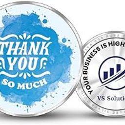 BIS Hallmarked Personalized "Thank You" 999 Pure Silver Coin (10g, 20g, 50g, 100g) - Round Shape - Business Gift for Clients - Partners - Employees - Appreciation - Gift - With Certificate-image-35