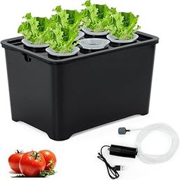 HASTHIP® Hydroponic System Growing System Kit Hydroponic Grow Box 6-compartment Blackout Hydroponic Seeding Box Hydroponic Plant Grow Box with USB Air Stone Water Pump-image-51