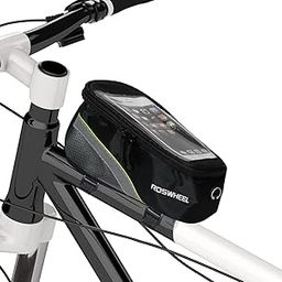 MANOGYAM Cycle Bag | Bicycle Phone Front Frame Bag | Bicycle Bag | Waterproof Bike Phone Mount Top Tube Bag | Bike Bag | Phone Case Holder Accessories Cycling Pouch Compatible All Phone under 6.5 Inches-11