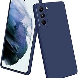 LIRAMARK Silicone Soft Back Cover Case for Samsung Galaxy S21 FE 5G (Silicone Blue)-picture-31