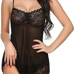 | Black Nightwear for Girls-Babydoll Lingerie for Women-Women's Babydoll Nightwear Babydoll Dress-Honeymoon Lingerie-Babydoll Sleepwear| Free Size-image-54