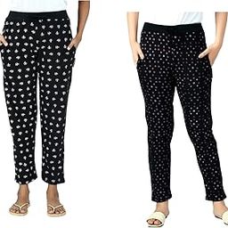 Womens Cotton Printed Lower/Track Pants (Pack of 2)-picture-18
