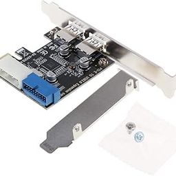 VMS INDIAPCI-E to USB 3.0 2 Port PCI Express Expansion Card Adapter 19Pin Power Connector-23