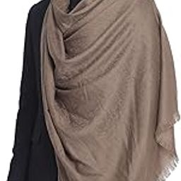 Mens Soft Wool Stole dark brown (tooth)-image-23