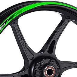 Piston Graphics Rim Stickers Kit for Motorcycles Green Bike Rim Decals-image-88