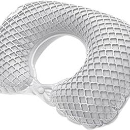 MERISHOPP Travel Pillow Comfortable Folding Compact Neck Pillow for Train Car Carry on Light Gray-image-52
