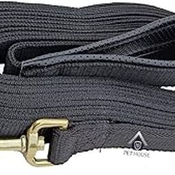 MS PET HOUSE Padded Dog Training Lead Dog Leash Long Leash 10 Ft Long Leash For Dogs (1" Wide By 10 Ft Long Black Colour) - 3.05 Meter-image-45