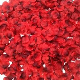 Cute critters Artificial Silk Rose Petals Decoration Wedding Party Artificial Plant Pot (Red, 500Pcs)-image-36