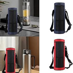 UJEAVETTE Water Bottle Carrier Bag Portable 2L Water Bottle Cover for Men Women Hiking Blue-image-16