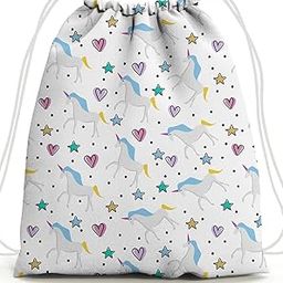 Kids Drawstring Backpack, 5L Capacity, Waterproof Lining, Construction Vehicle Print, for Ages 3-10 Years-image-33