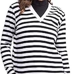 Black & White Striped Sweater-image-38