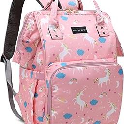 Motherly Elegant 24L Diaper Bag for Mothers for Travel, Maternity Bag for Newborn Baby, Mothers Travelling Bag, Multipocket Water Resistant Baby Bag, Hospital Bag for Moms with Warranty (Unicorn Pink)-image-75