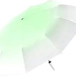 Automatic Folding UV Umbrella for Women & Kids, 8 Fiber Ribs, Gradient Modern Style Umbrella for Travel, Rain & Sun Proof, UPF 50+, One Button Open/Close, Ultra Lightweight-11