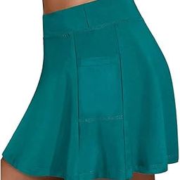 Tennis Skirt Soft Simple Ruffle Causal Fashionable Breathable High Waist Workout Skirt Exercise Pocket Fitness-image-16