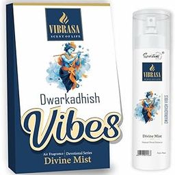 VIBRASA Divine Mist Dwarkadhish Vibes 100 ML Air Freshener Spray | Premium Air Freshener for Home and Mandir | Natural Fragrances for Worship and Meditation-image-4