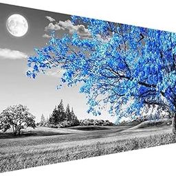 pchmcu 5D Diamond Art Painting Moon,Large Diamond Painting Kits for Adults,DIY Full Drill Crystal Rhinestone Arts and Crafts,Gem Art Painting with Diamond Home Wall Decor Tree (27.5 X 15.7inch)-image-49