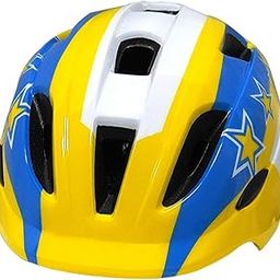 UJEAVETTE Kid Bicycle Helmet for Skating Cycling Rollerblading Blue White Yellow-picture-30