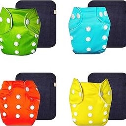 Dumbledo Lite Cloth Diaper with Gray Insert (Pack of 4) | Snug Fit | Reusable & Washable | Easy to Clean | Trusted by Moms | 3 Months – 2 Years | Unisex Baby-picture-17
