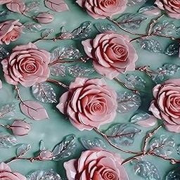 Rayon Digital 3D Printed Fabric by The Meter | Soft & Breathable Dress Material for Kurti, Tops, Suits & Crafts | Vibrant Multicolor Design | 58 Inch Width (Pink)-image-42
