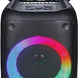 Zoook Music Blaster Bluetooth Party Speaker 14 watts Karaoke/USB/TF/AUX/Mic Input/RGB Lights/Bluetooth 5.0/Top Control Panel - (Black)-8