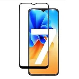 Dashmesh Shopping Tempered Glass Screen Protector for Tecno Spark 7 | 8 (Black) Edge to Edge Full Screen Coverage Premium Military-Grade-image-80
