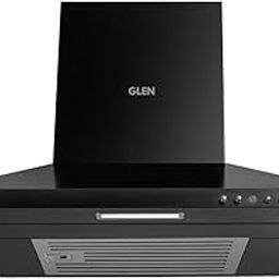 Glen Electric Kitchen Chimney With 7 Year Warranty On Motor, Pyramid Shape SS Baffle filter 60cm 1100 m³/h - Black (6049 IN BLK)-12
