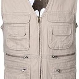 bnf® Cotton Multi-Pocket Zipper Waistcoat Outdoor Fishing Photography Vest XXXL|Sporting Goods | Fishing | Clothing, Shoes & Accessories | Vests-image-57