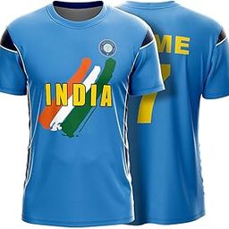 YOURJERSEY India 2003 World Cup Jersey – Retro Blue Edition | Personalize with Your Name & Number | Kids, Men, Women-image-76