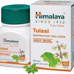 Himalaya Wellness Pure Herbs Tulasi Respiratory Wellness | Holy Basil |Relieves cough and cold| -Pack of 60 Tablets-7