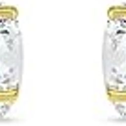 4.5 Ct Round Cut Moissanite Diamond Stud Earrings Solid Real18K Yellow Gold Screw Back Basket Earring For Women's Gift-image-14