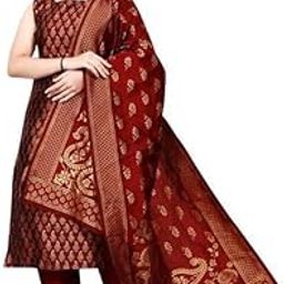 Stiched banarasi silk fency dres with tafeta pant and jequared dupptta| eligant style and design - 438 for the size of --picture-23