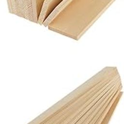 20 Pieces 100/300mm Natural Pine Wood Rectangle Board Panel for Arts Craft-picture-14