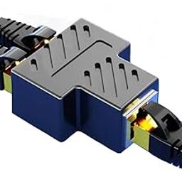 GR Deals RJ45 Splitter, Ethernet Splitter, RJ45 Splitter Adapter LAN Network Internet Splitter 1 to 2, Ethernet Cable &LAN Internet for Cat5 Cat5e Cat6 Cat 7. Black. (Pack of 1)-17