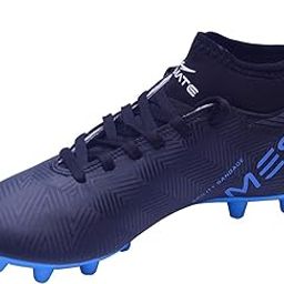 Black Ankle Synthetic Turf and Hardground TPU Sole Football Studs Shoes for Men (Size 4 to 10)-image-65