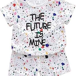 4YOU DRESSES Beautiful Cotton Fabric Printed Tshirt and Pant Set For Boys and Girls-image-24