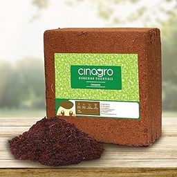 Cinagro Cocopeat (1 Kg Block, Expand up to 25 litres or 3 Kgs Cocopeat Powder), Natural Coconut Coir Fibres, Organic Fertilizer for Home Gardening, Potted Plants, Pure Cocopeat Block for Plants-20