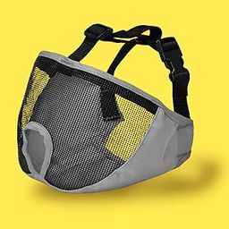 PALLY Pets' Products Short Snout Dog Muzzle for English Bulldog - Adjustable Breathable Mesh Bulldog Muzzle for Biting Chewing Barking Training Dog Mask (Extra Large)-image-1